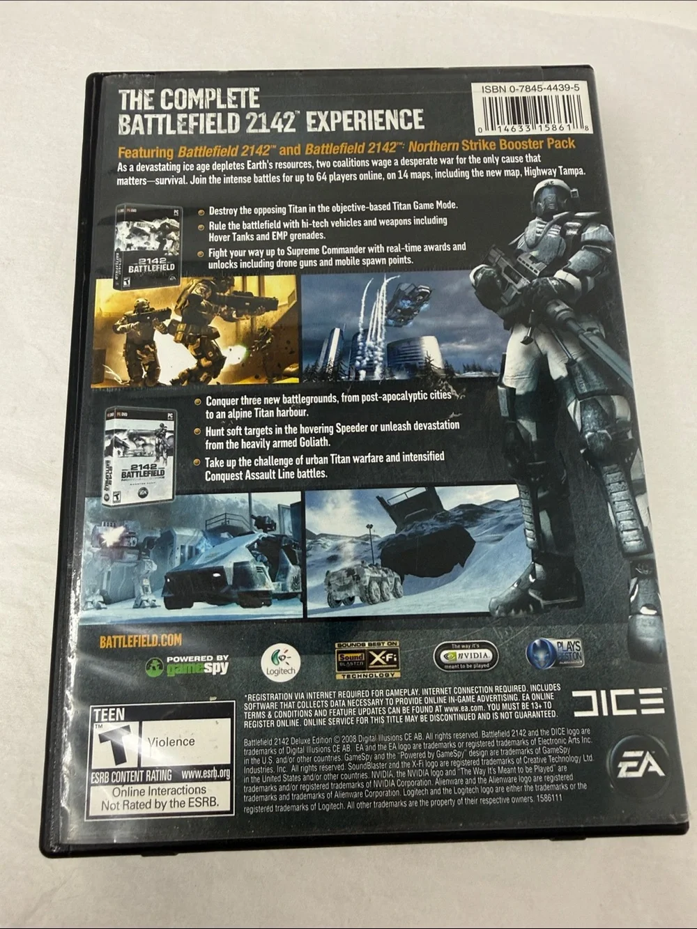 Battlefield 2142 Deluxe Edition PC Game DVD-ROM EA Sci-Fi Shooter